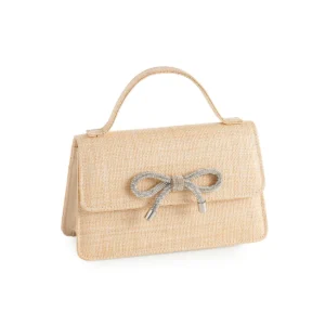 Bowie Straw Mini Bag - 3 Colors | Shiraleah - Natural