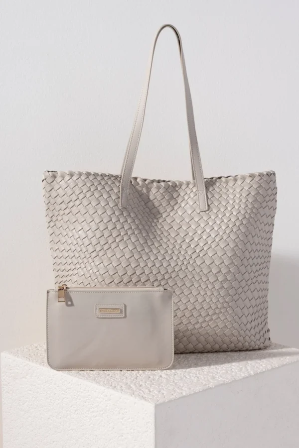 Blythe Tote - Stone | Shiraleah - Image 3