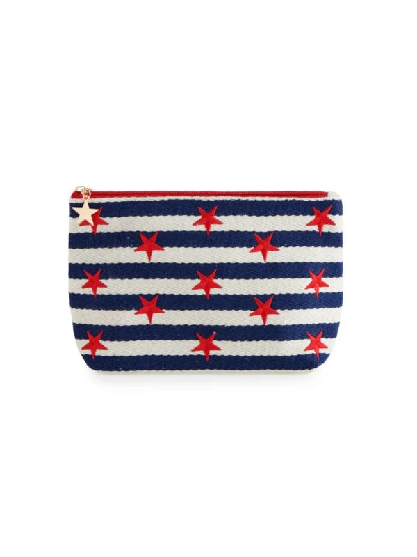 Morgan Stars Large Zip Pouch | Shiraleah