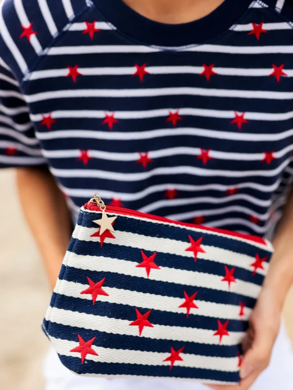 Morgan Stars Large Zip Pouch | Shiraleah - Image 4