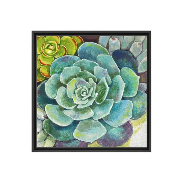 Brilliant Succulents Framed Canvas Wall Art - 30 x 30