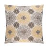 Bloomers Square Nutella Throw Pillows by DV Kap Home