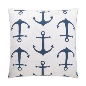 Anchors Navy Throw Pillows by DV Kap Home