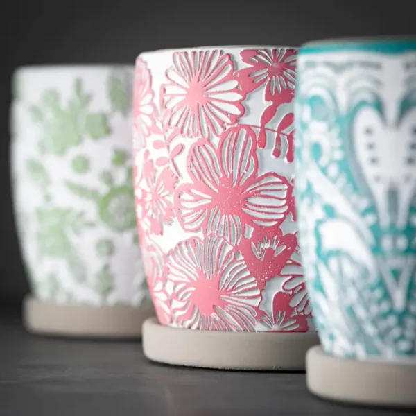 Embossed Wildflower Containers - Set of 3 - Includes Wildflower Orbs - Image 4
