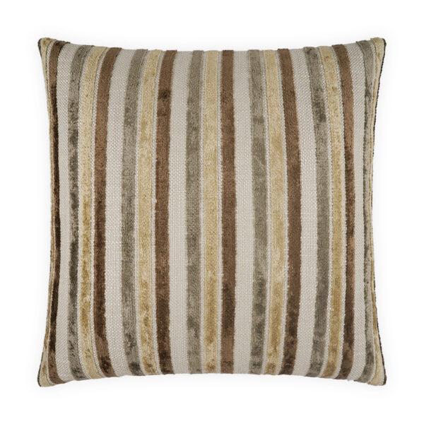 Borderline-Mocha Throw Pillows | DV Kap Home