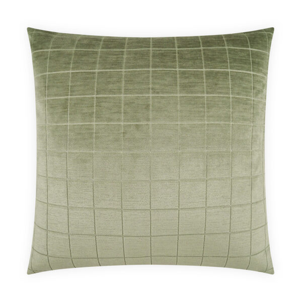 Camden Check-Aloe Throw Pillows | DV Kap Home
