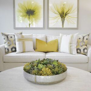 Antibes II-Yellow Throw Pillows | DV Kap Home