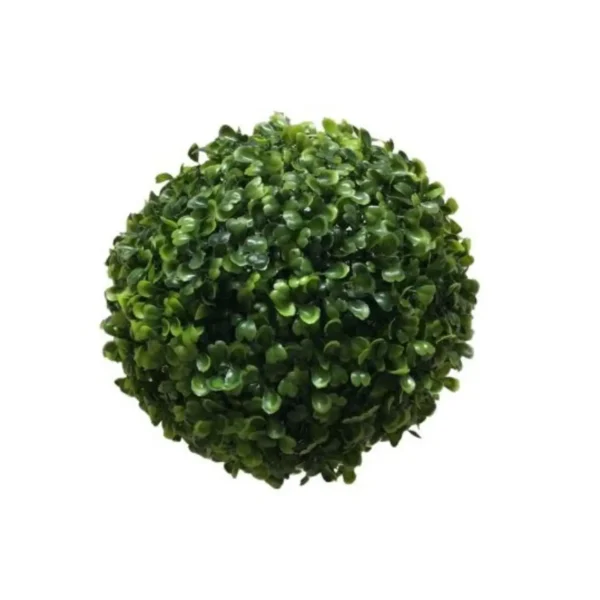 White Scalloped Edge Pot + Beehive Boxwood Trio - Includes Boxwood Orbs - Image 3