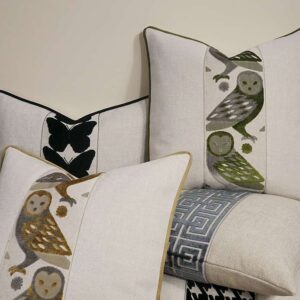 Otus-Kiwi Throw Pillows | DV Kap Home