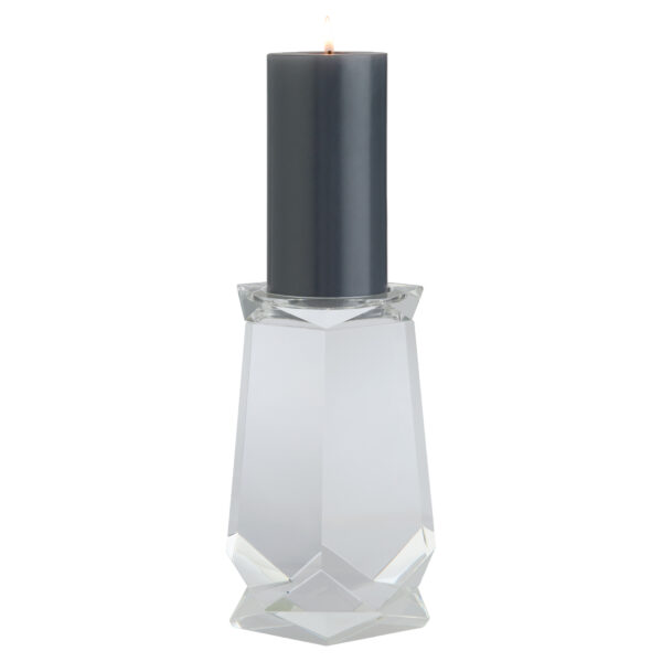 Faceted Pillar Candleholder - Large - Image 2