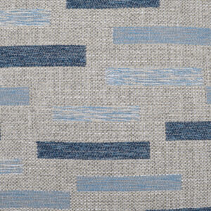 Blockweave Lumbar-Indigo Outdoor Throw Pillows | DV Kap Home