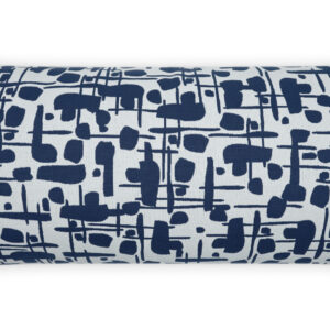 Jargon Lumbar-Blue Outdoor Throw Pillows | DV Kap Home