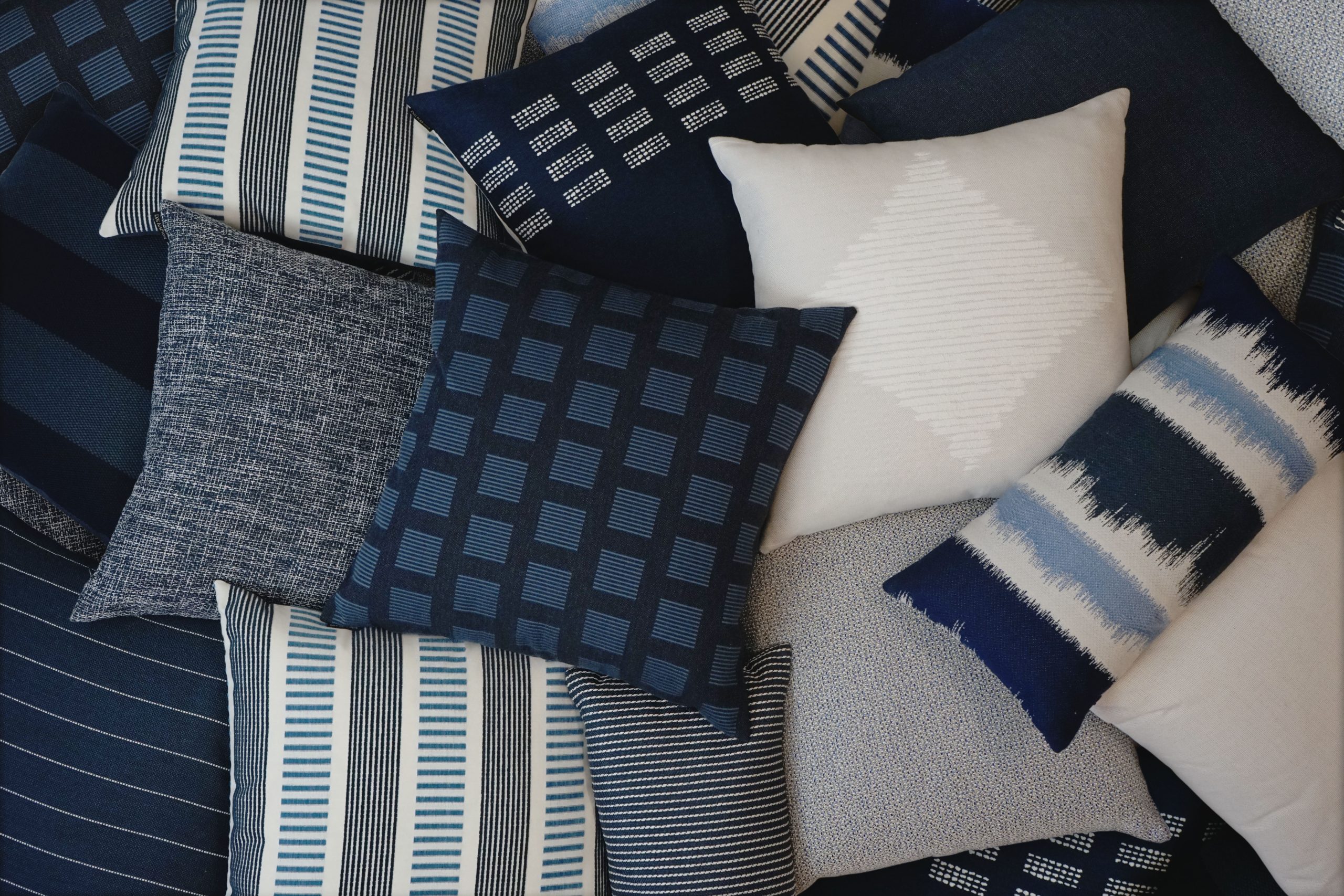 Malibu-Indigo Outdoor Throw Pillows | DV Kap Home