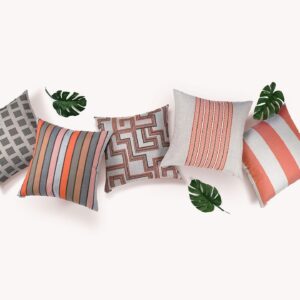 Novara-Graphite Outdoor Throw Pillows | DV Kap Home
