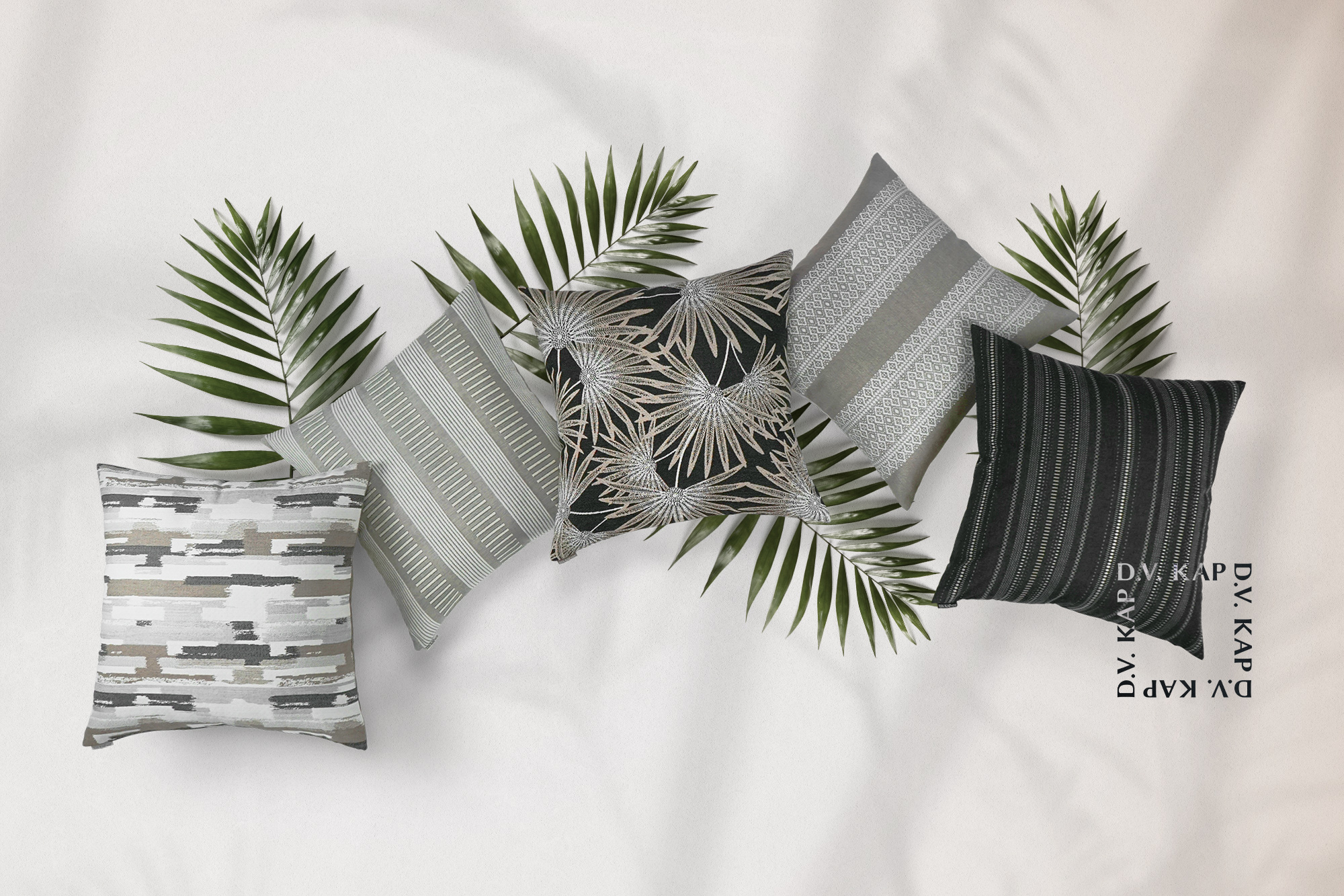 Sideline-Ash Outdoor Throw Pillows | DV Kap Home