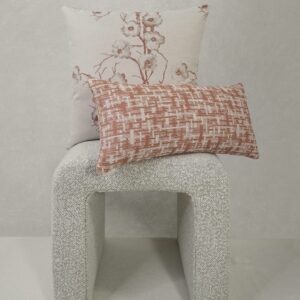 Zahwe Lumbar-Rose Outdoor Throw Pillows | DV Kap Home