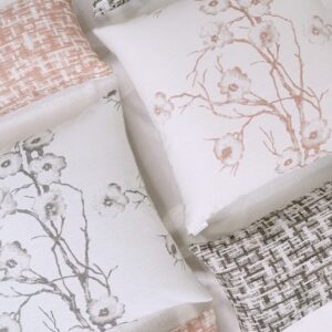 Zahwe Lumbar-Rose Outdoor Throw Pillows | DV Kap Home