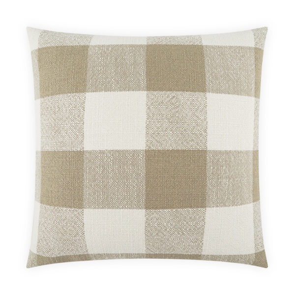 Checked Out-Mushroom Throw Pillows | DV Kap Home