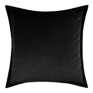 Belvedere Flange-Black Throw Pillows | DV Kap Home