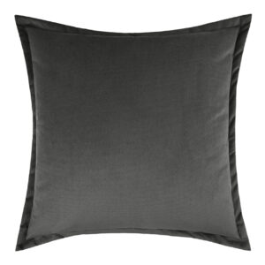 Belvedere Flange-Charcoal Throw Pillows | DV Kap Home