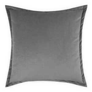 Belvedere Flange-Graphite Throw Pillows | DV Kap Home