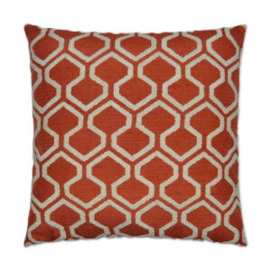 Raw Edges-Paprika Throw Pillows | DV Kap Home