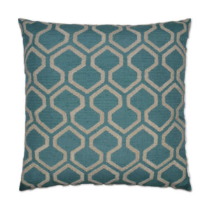 Raw Edges-Turquoise Throw Pillows | DV Kap Home