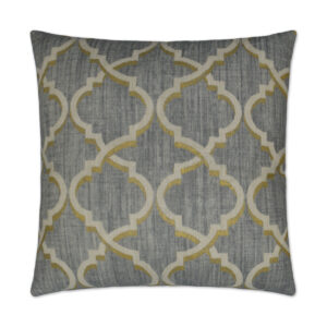Lustrous Lattice-Graphite Throw Pillows | DV Kap Home