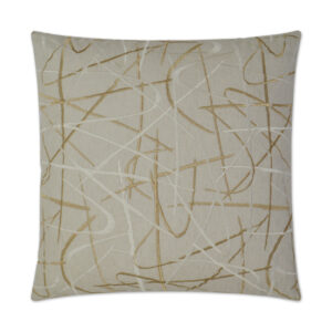 Scribble-Gold Throw Pillows | DV Kap Home