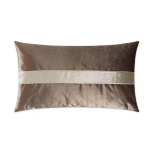 Iridescence Band Lumbar-Latte Throw Pillows | DV Kap Home