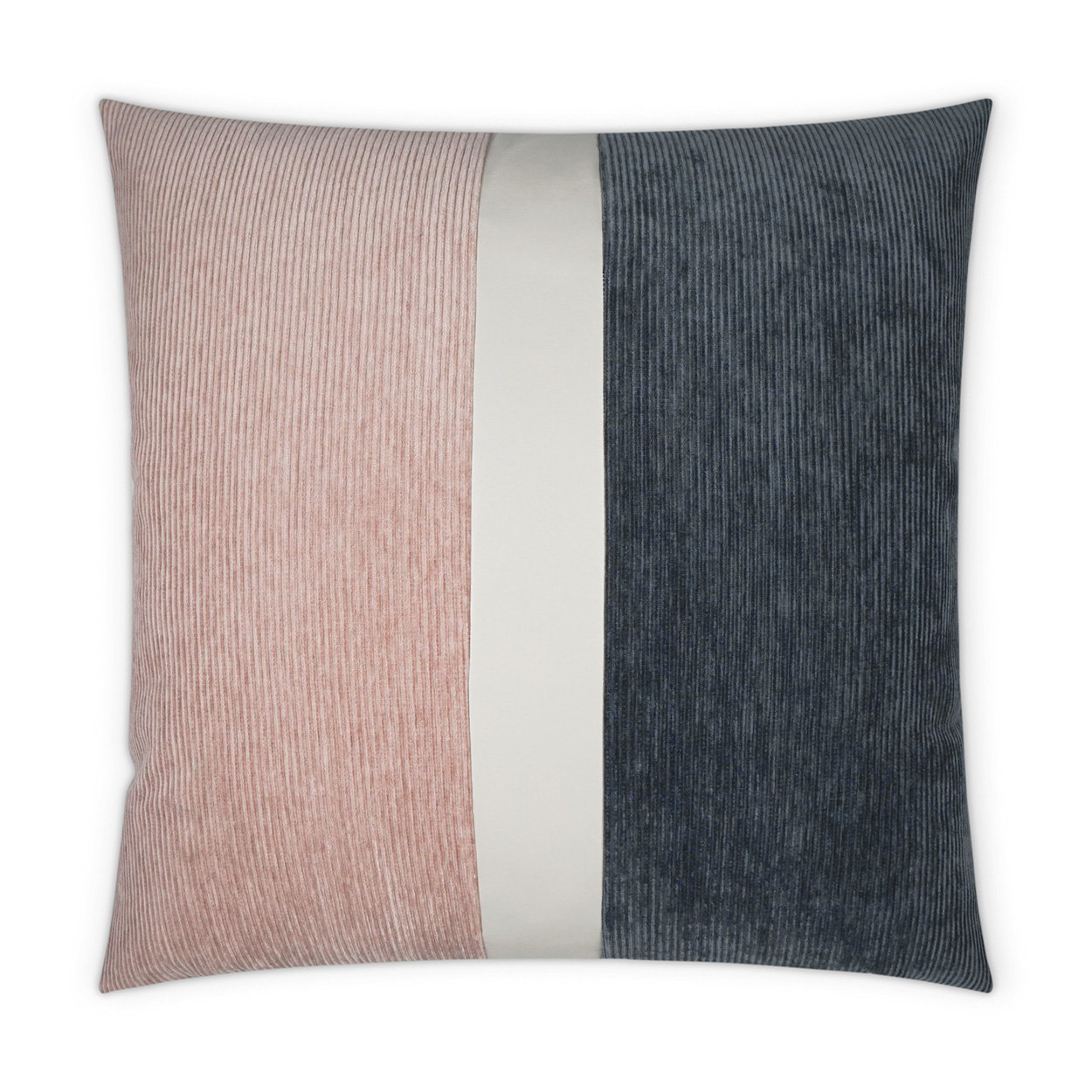 Ridges Band-Blush/Cadet Throw Pillows | DV Kap Home