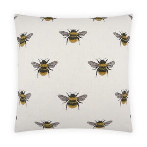 Busy Bee-White Throw Pillows | DV Kap Home