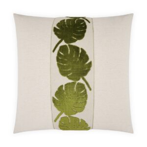 Palm Leaf-Kiwi Throw Pillows | DV Kap Home