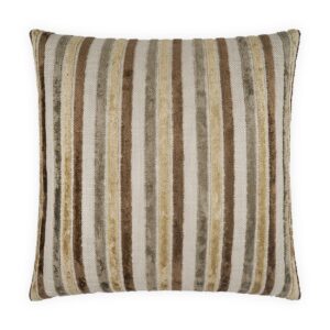Borderline-Mocha Throw Pillows | DV Kap Home