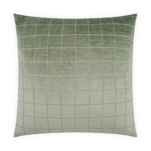 Camden Check-Aloe Throw Pillows | DV Kap Home