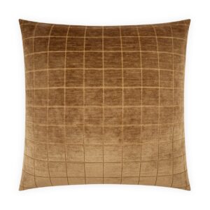 Camden Check-Cumin Throw Pillows | DV Kap Home