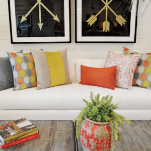 Alternative view of Tango-Orange Throw Pillows | DV Kap Home